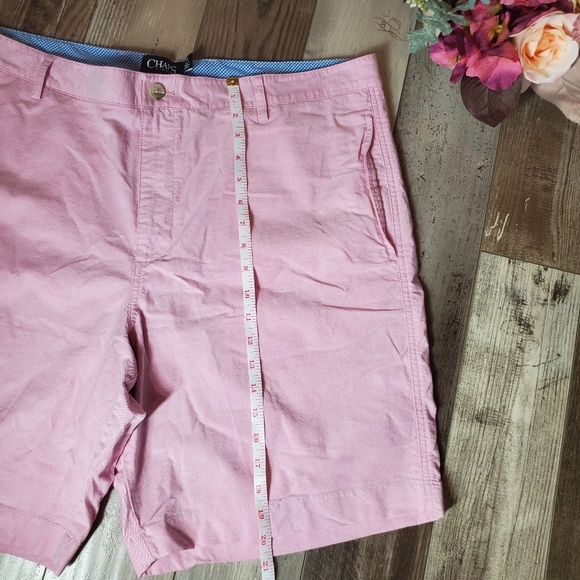 Chaps Men's Pink Chino Stretch Flat Front Twill Oxford Golf Shorts Size 40 NWOT - Picture 8 of 16